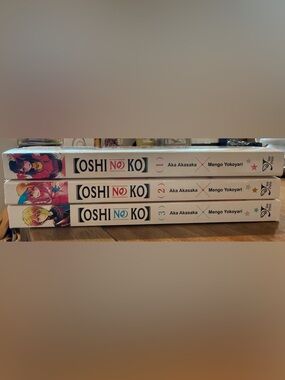 Oshi No Ko Volumes 1-3 Manga Set - White Spine with Color Accents
